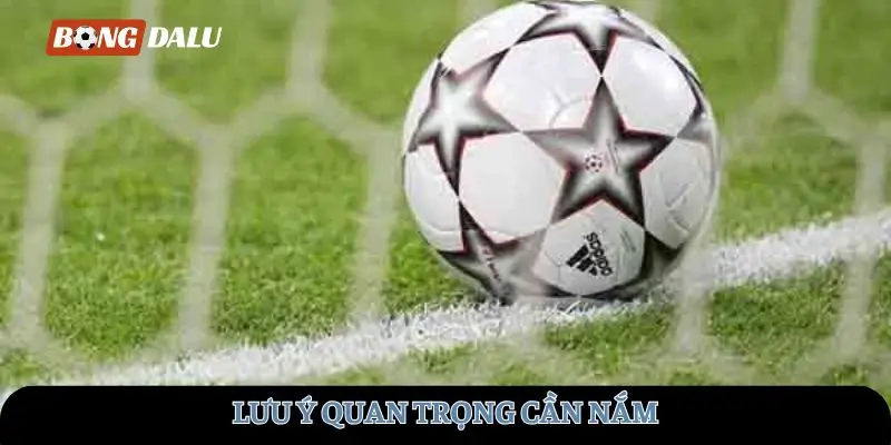 Lưu ý quan trọng cần nắm